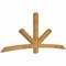 Ekena Millwork Alberta Rough Sawn Timber Gable Bracket, Western Red Cedar, 96"W x 40"H x 4"D x 4"F, 10/12 Pitch GBW096X40X0404ALB00RWR - alternate 4